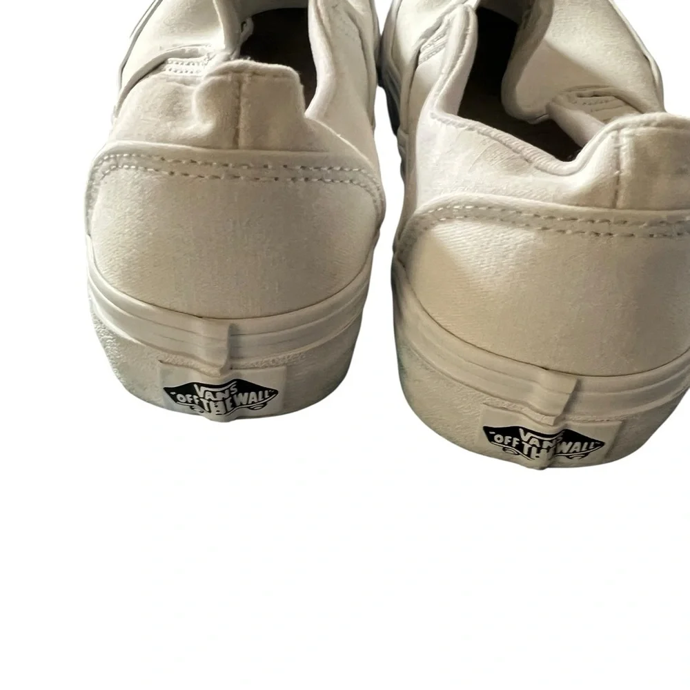 Vans Women's Classic White Slip On Sneakers